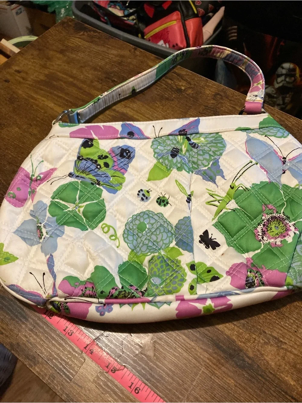 Vintage Vera Bradley white floral purse